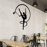 Gymnast Girl Metal Wall Decor from VITAHOME DESIGN LLC