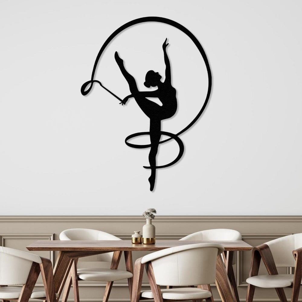 Gymnast Girl Metal Wall Decor from VITAHOME DESIGN LLC