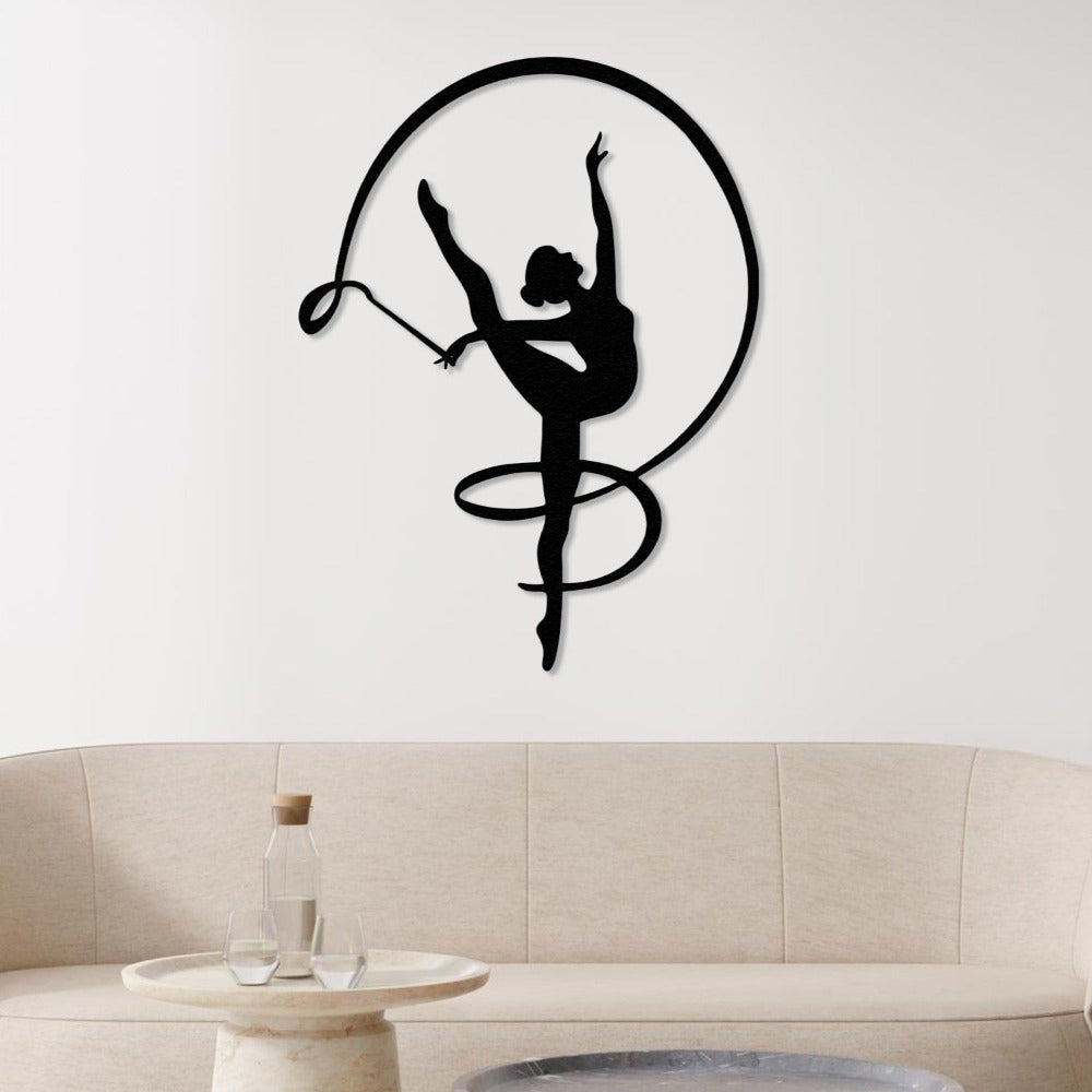 Gymnast Girl Metal Wall Decor from VITAHOME DESIGN LLC