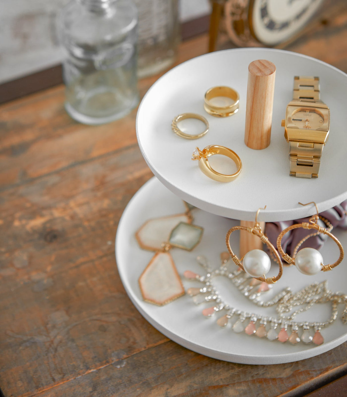 Jewelry Organizer - Steel + Wood from Yamazaki Home
