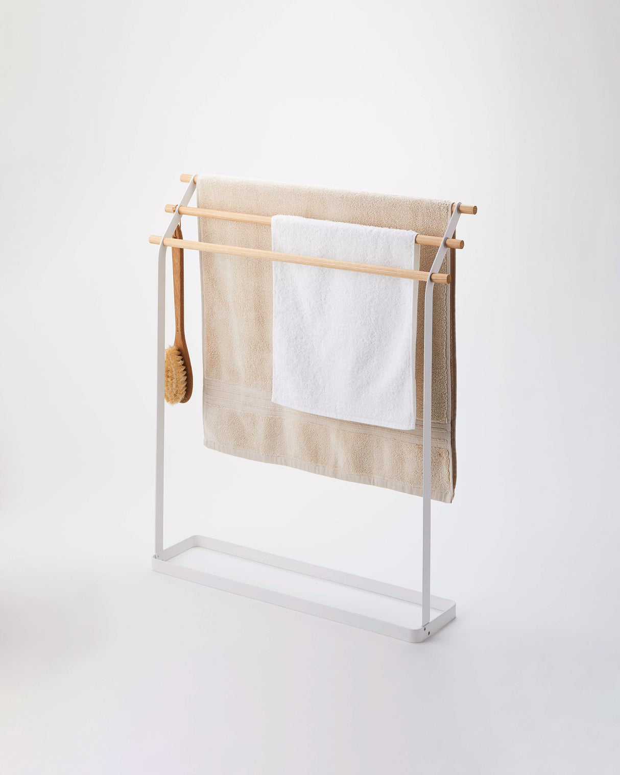 Bath Towel Rack (32" H)  - Steel + Wood from Yamazaki Home