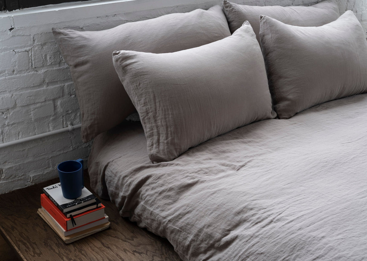 Washed Linen Sheet Set from French Presse Linens