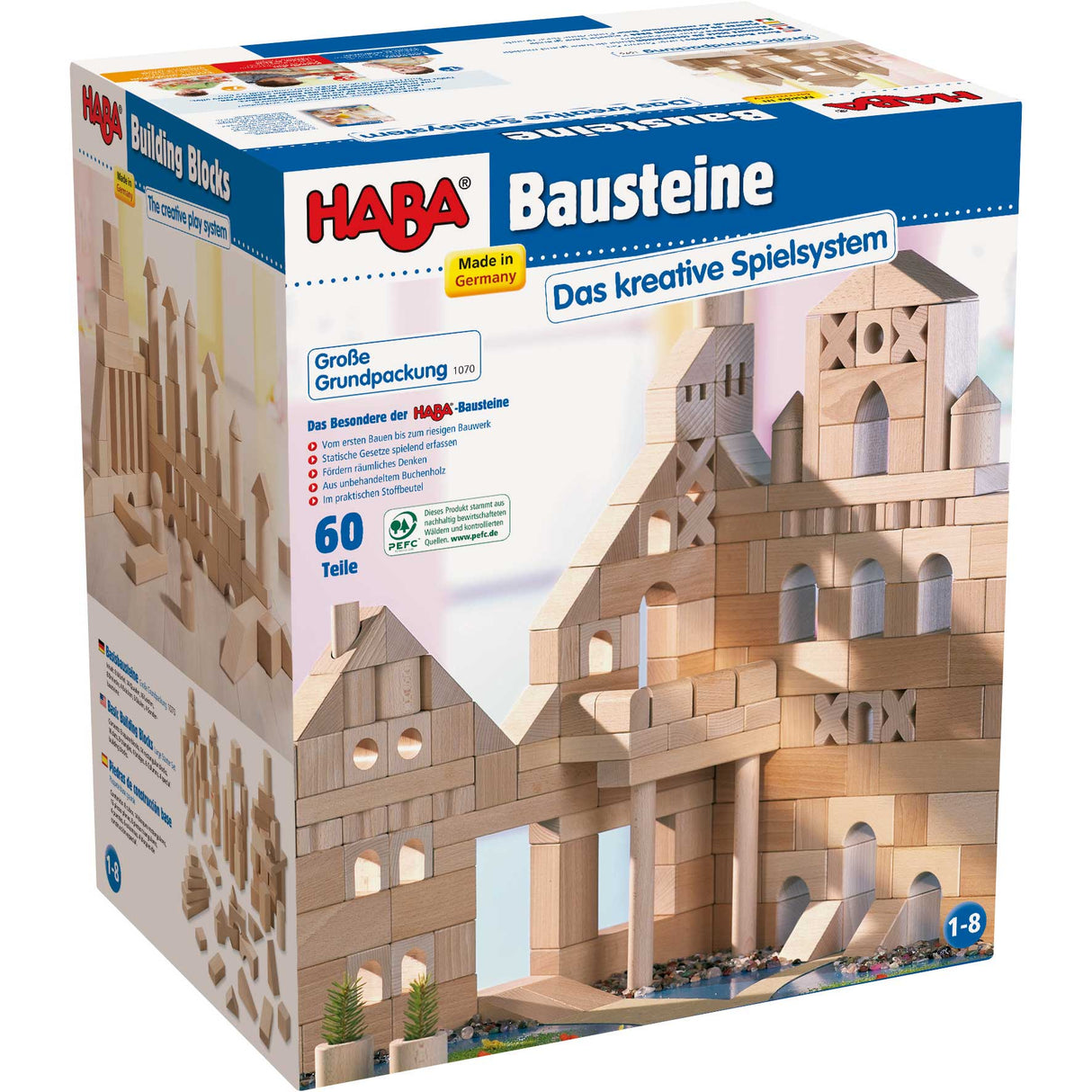 Basic Building Blocks 60 Piece Large Starter Set from HABA USA