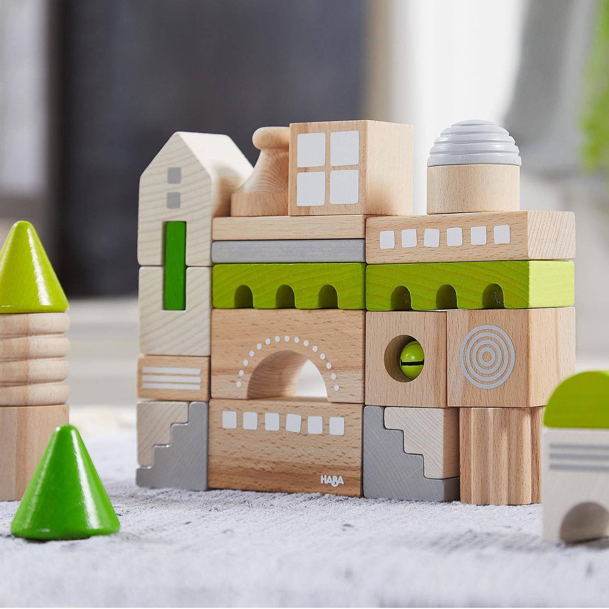 Coburg 28 Piece Wooden Building Blocks from HABA USA