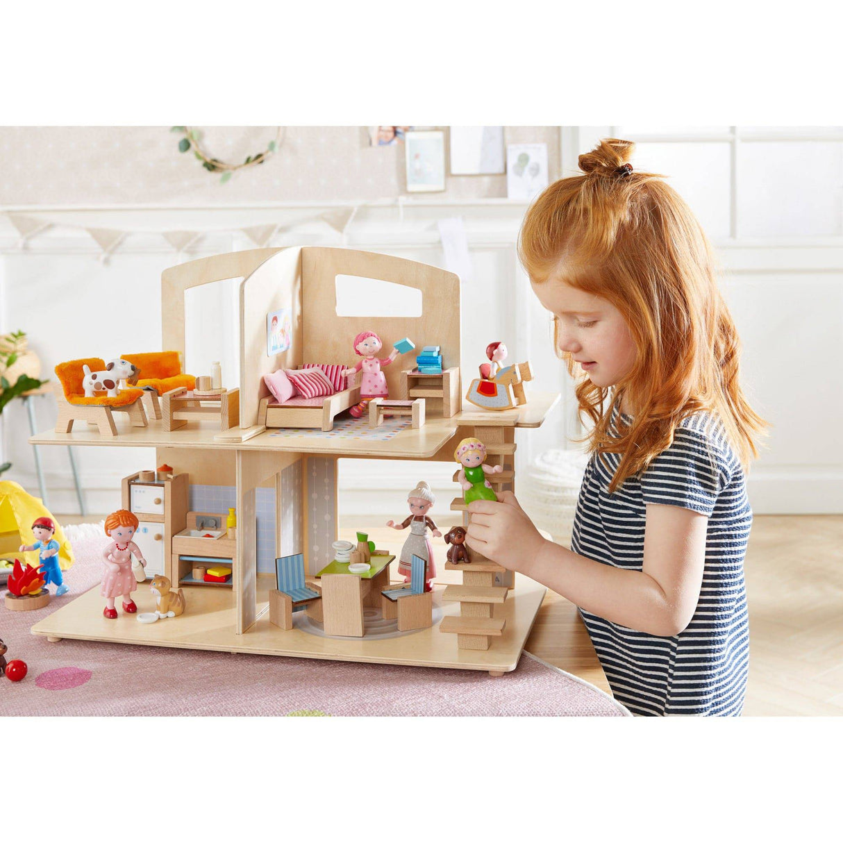 Little Friends Dollhouse Town Villa with Furniture from HABA USA