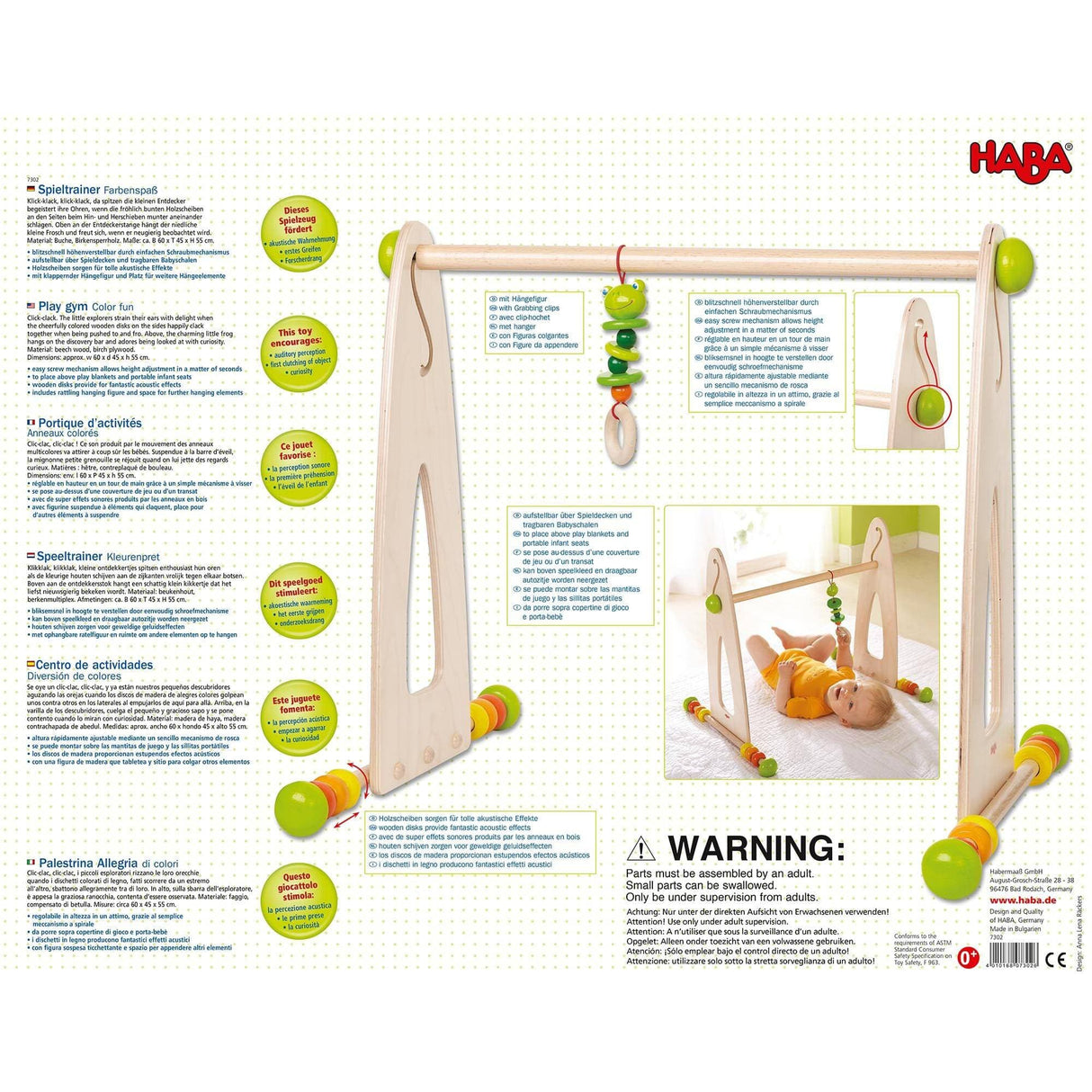 Color Fun Play Gym Activity Center from HABA USA