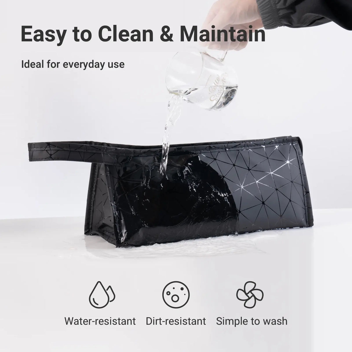 Geometric Pattern Portable Hair Dryer Bag for Travel from Cool Gadget