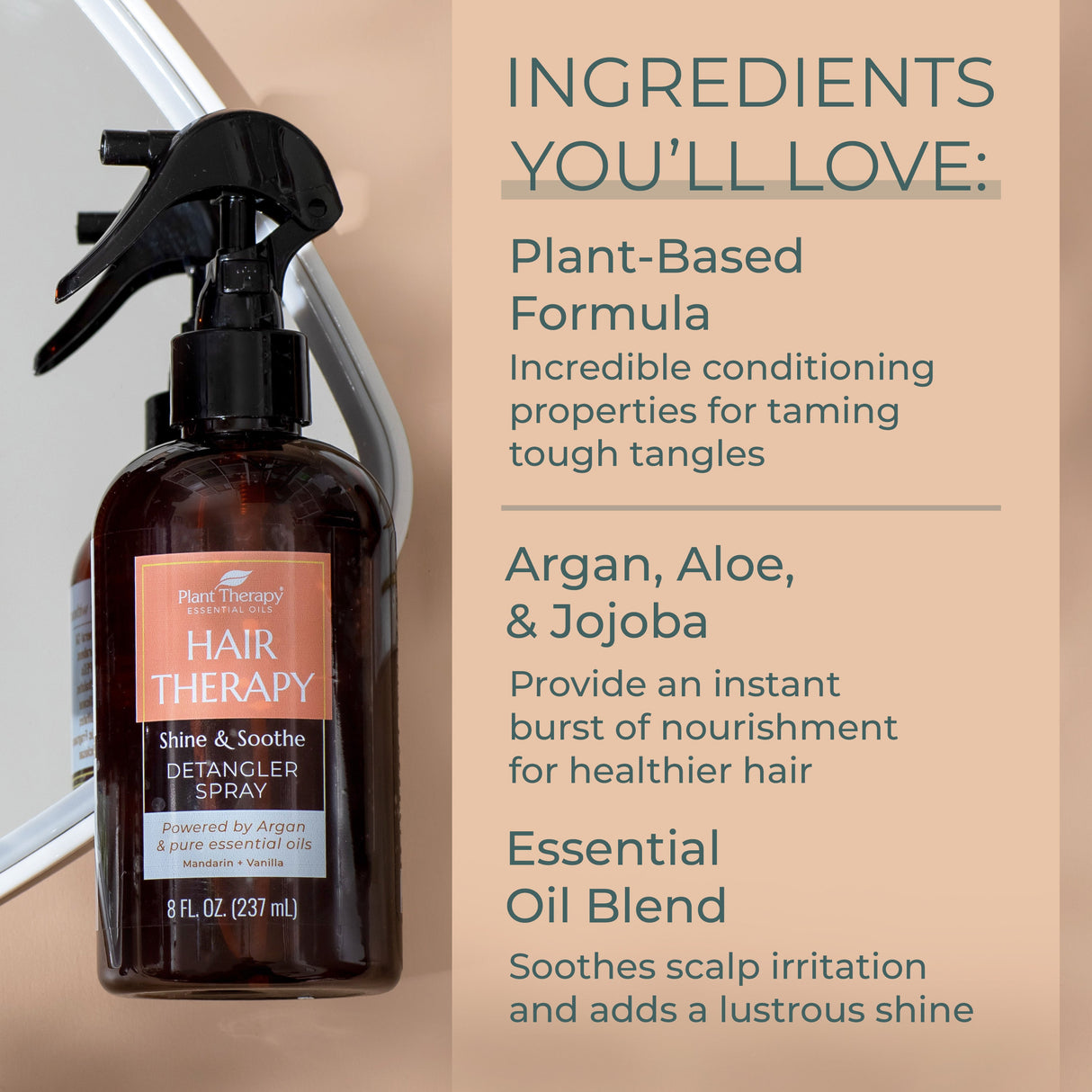 Hair Therapy Shine & Soothe Detangler Spray from Plant Therapy