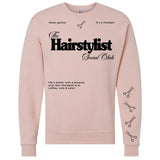 ‘Hairstylist Social Club' Crewneck Sweatshirt from United Monograms