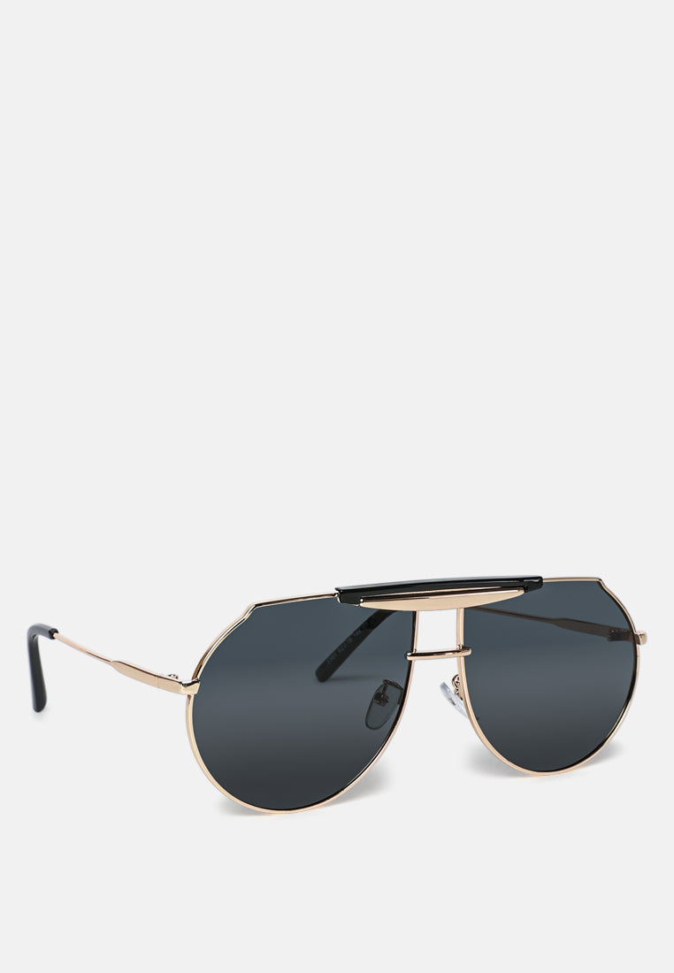 Half Oval Double Bridge Sunglasses from London Rag International