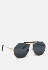 Half Oval Double Bridge Sunglasses from London Rag International