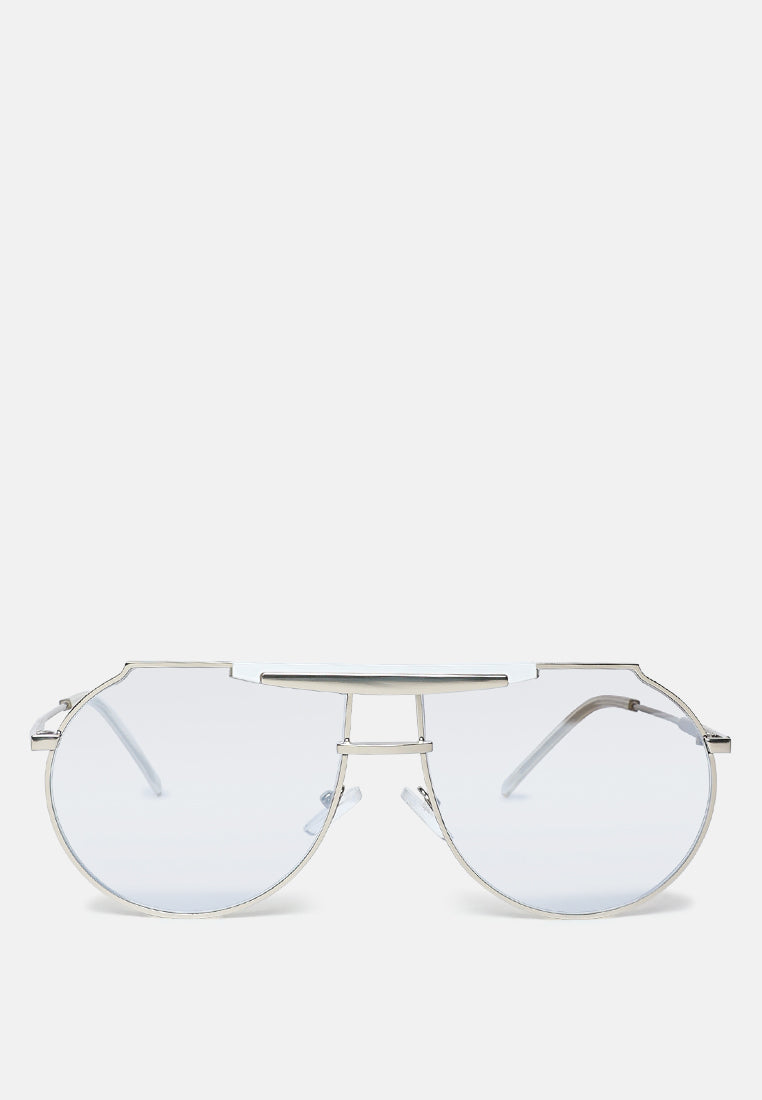 Half Oval Double Bridge Sunglasses from London Rag International