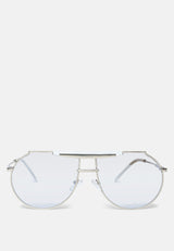 Half Oval Double Bridge Sunglasses from London Rag International
