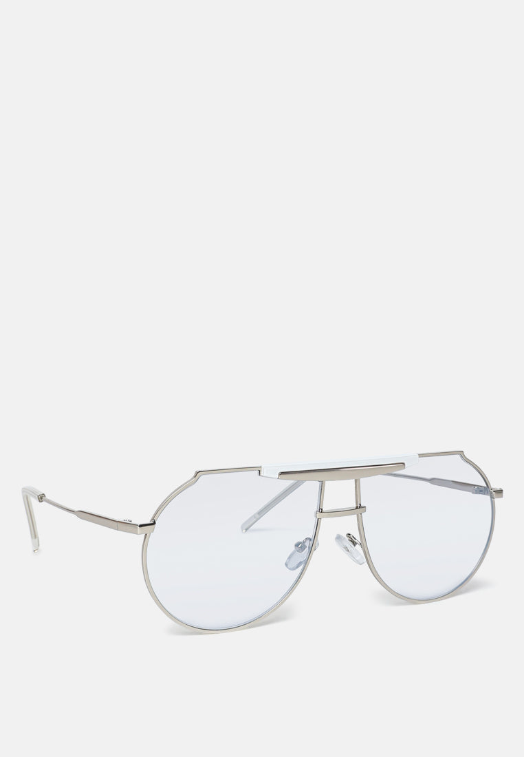 Half Oval Double Bridge Sunglasses from London Rag International