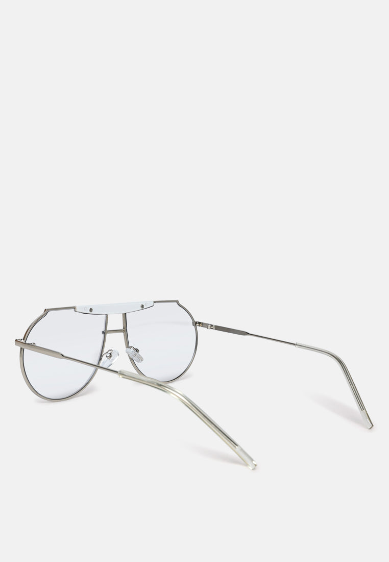 Half Oval Double Bridge Sunglasses from London Rag International