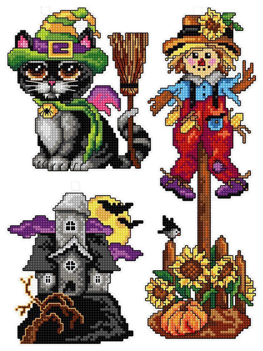 Halloween 111CS Counted Cross-Stitch Kit From Wizardi