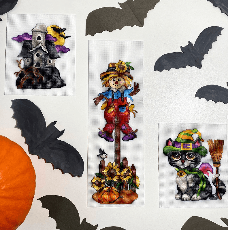 Halloween 111CS Counted Cross-Stitch Kit From Wizardi