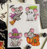 Halloween Mouses 102CS Counted Cross-Stitch Kit From Wizardi