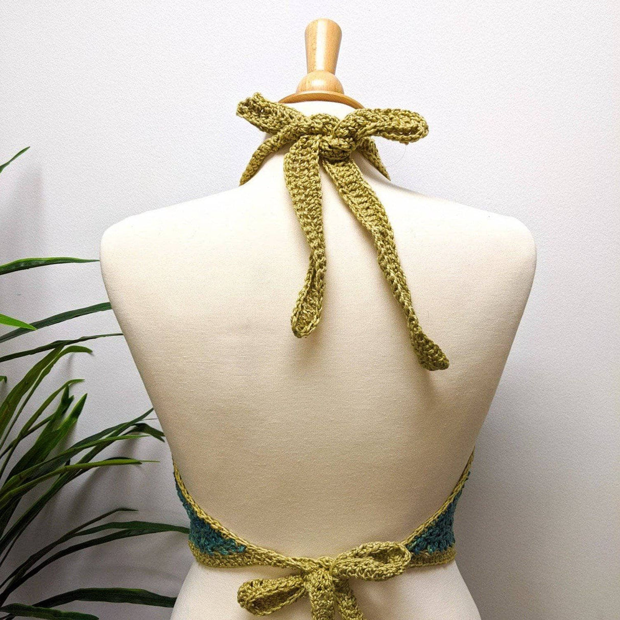 Halter Top Bralette Crochet Pattern from Darn Good Yarn