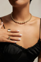 Hammered Wide Ring from eklexic