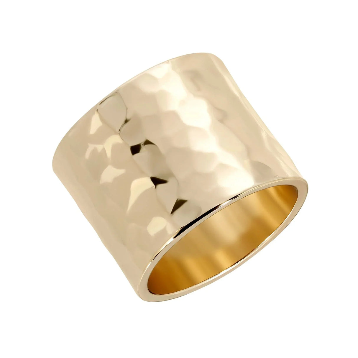 Hammered Wide Ring from eklexic