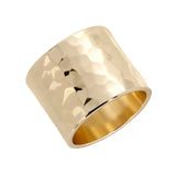 Hammered Wide Ring from eklexic