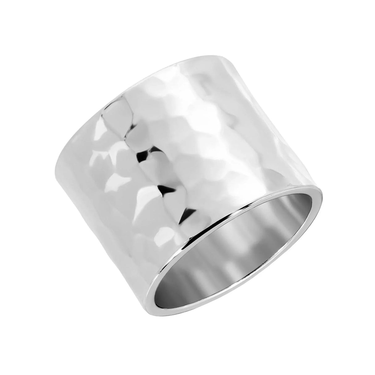 Hammered Wide Ring from eklexic