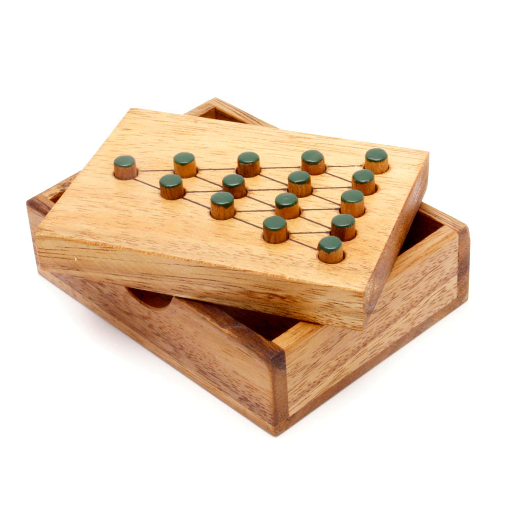 The Last Fighter IQ Mind Game - Triangle Peg Game from Kubiya Games