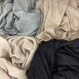 Gray Handloom Cashmere Scarf from SLATE + SALT