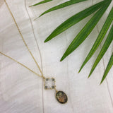 Labradorite Pendant Necklace from SLATE + SALT