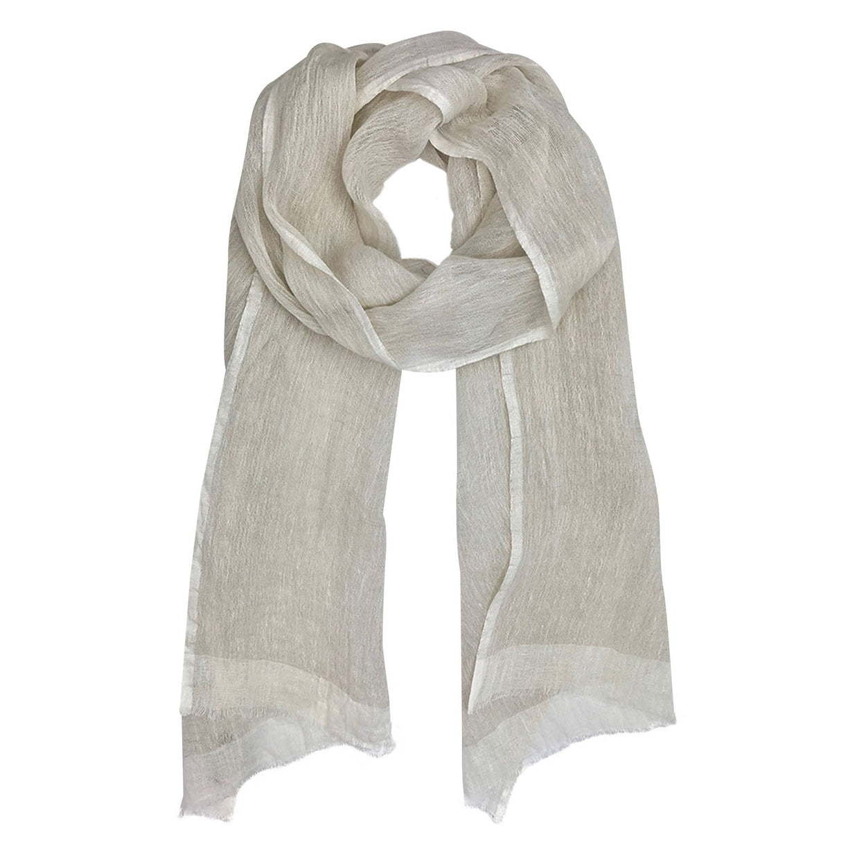 Gauze Linen Two Tone Scarf from SLATE + SALT