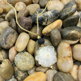 Solar Quartz Lava Necklace from SLATE + SALT