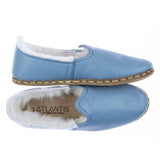 Men's Sky Blue Shearlings from Atlantis Handmade Shoes
