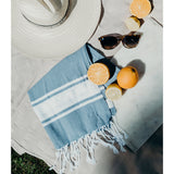 Essential Stripe Turkish Hand Towel from SLATE + SALT