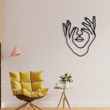Hands and Face Woman Metal Wall Decor from VITAHOME DESIGN LLC