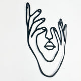Hands and Face Woman Metal Wall Decor from VITAHOME DESIGN LLC
