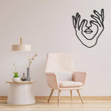 Hands and Face Woman Metal Wall Decor from VITAHOME DESIGN LLC