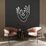 Hands and Face Woman Metal Wall Decor from VITAHOME DESIGN LLC