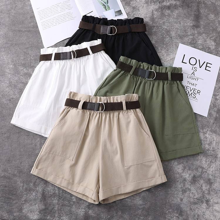 Harajuku Belted Shorts From Kawaii Stop