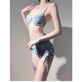 Mesh Off Shoulder Set – Harajuku Bikini & Smock Swimsuit from Kawaii Stop