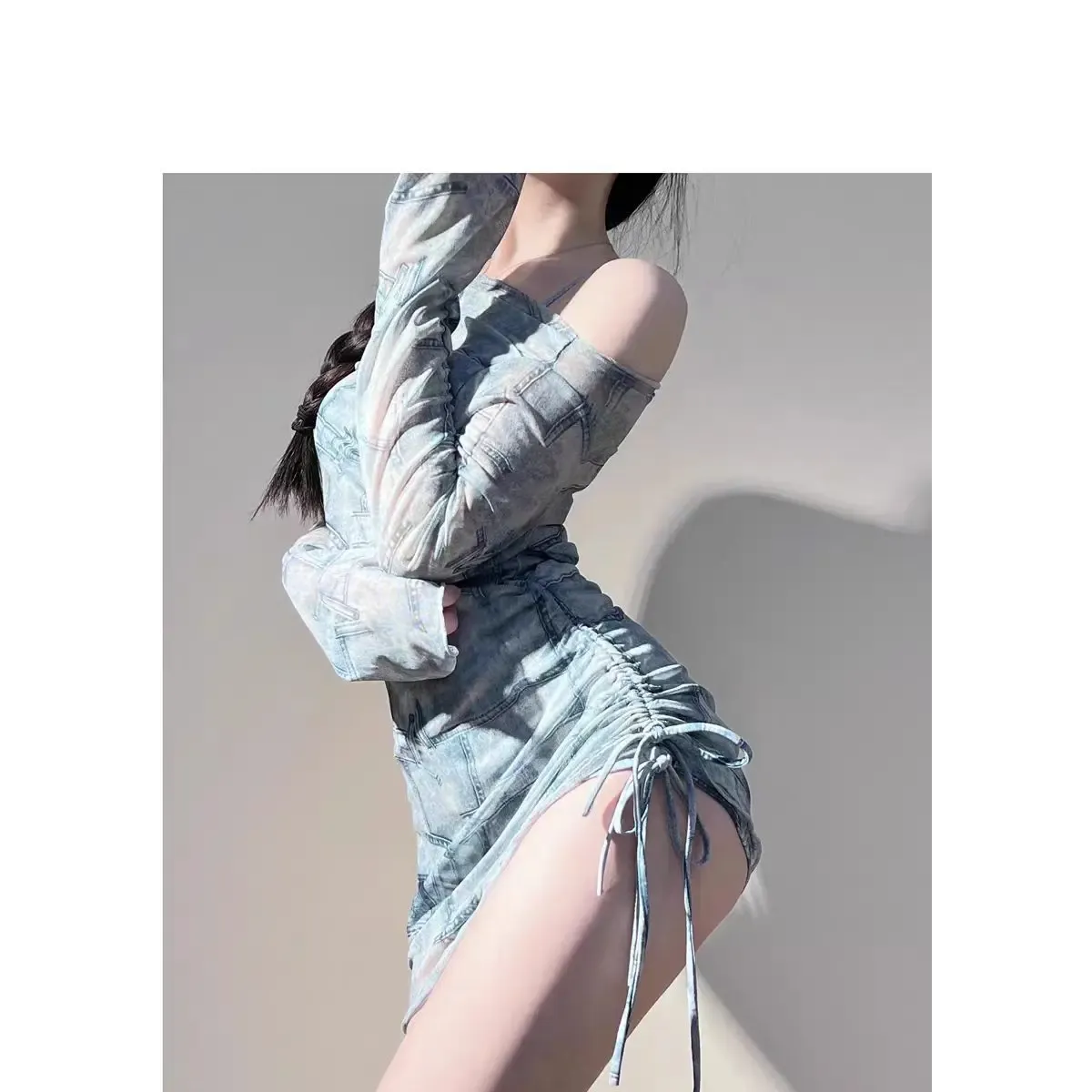 Mesh Off Shoulder Set – Harajuku Bikini & Smock Swimsuit from Kawaii Stop