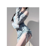 Mesh Off Shoulder Set – Harajuku Bikini & Smock Swimsuit from Kawaii Stop