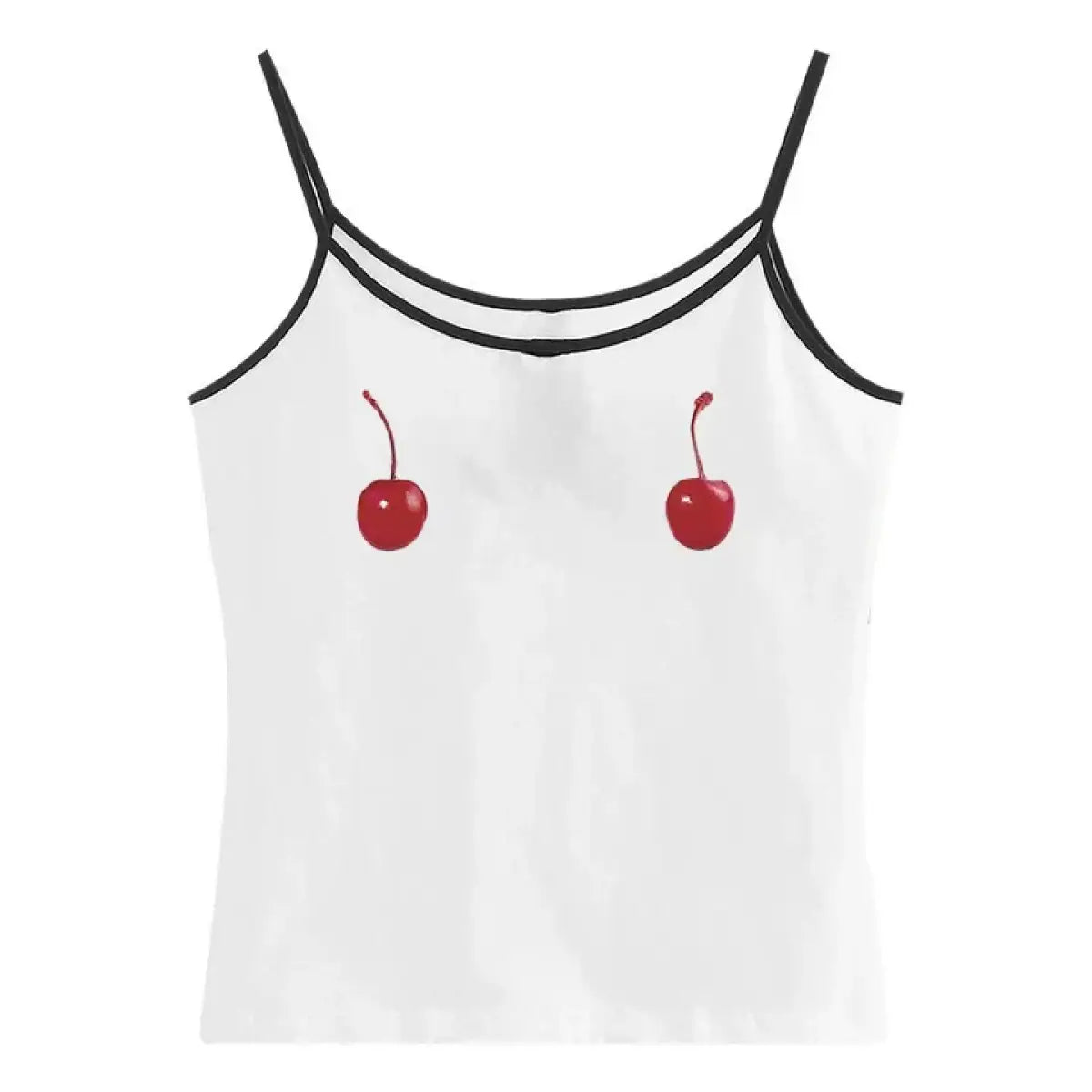 Harajuku Cherry Tee - Sleeveless Streetwear Crop From Kawaii Stop