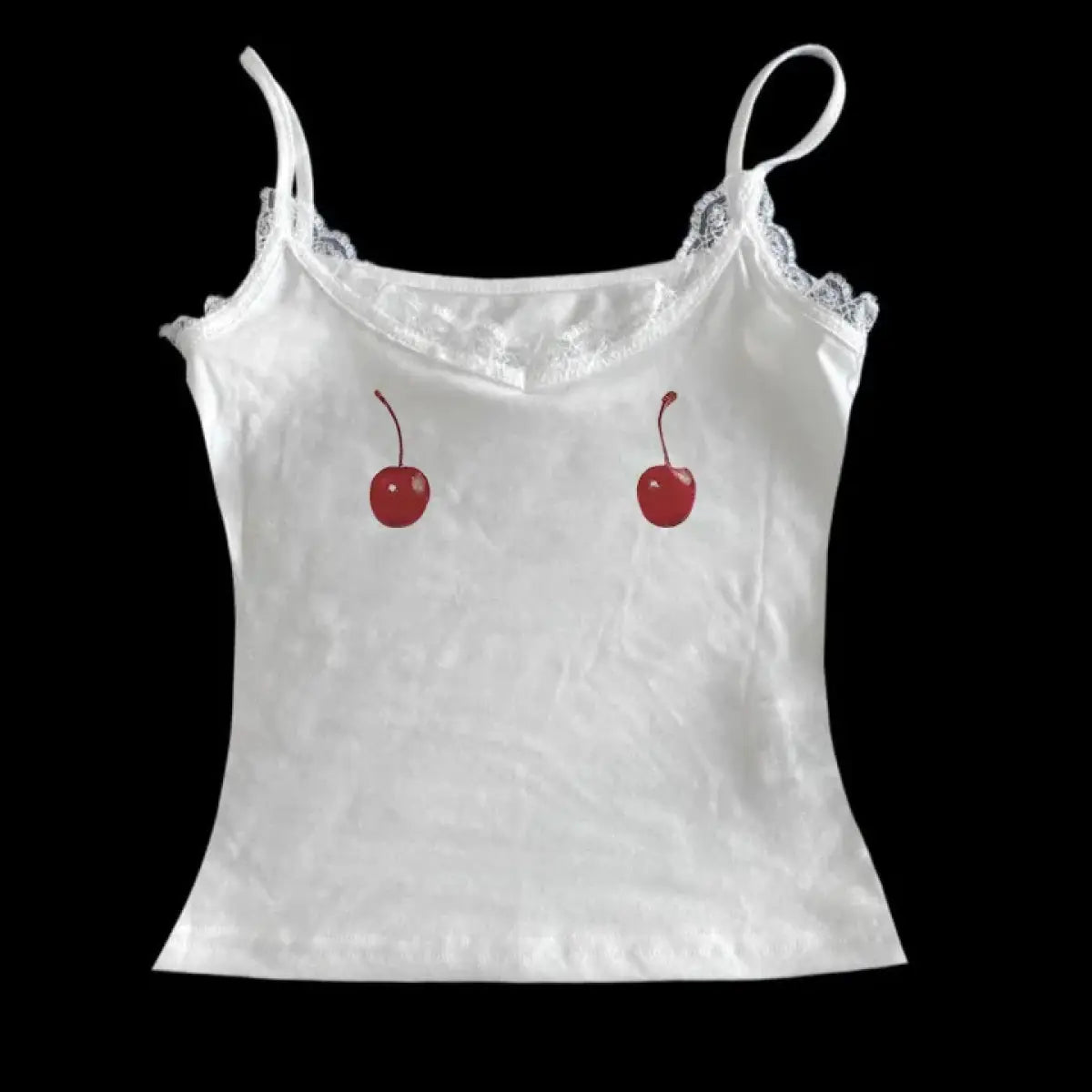 Harajuku Cherry Tee - Sleeveless Streetwear Crop From Kawaii Stop