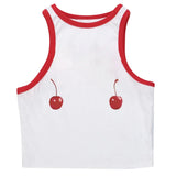 Harajuku Cherry Tee - Sleeveless Streetwear Crop From Kawaii Stop