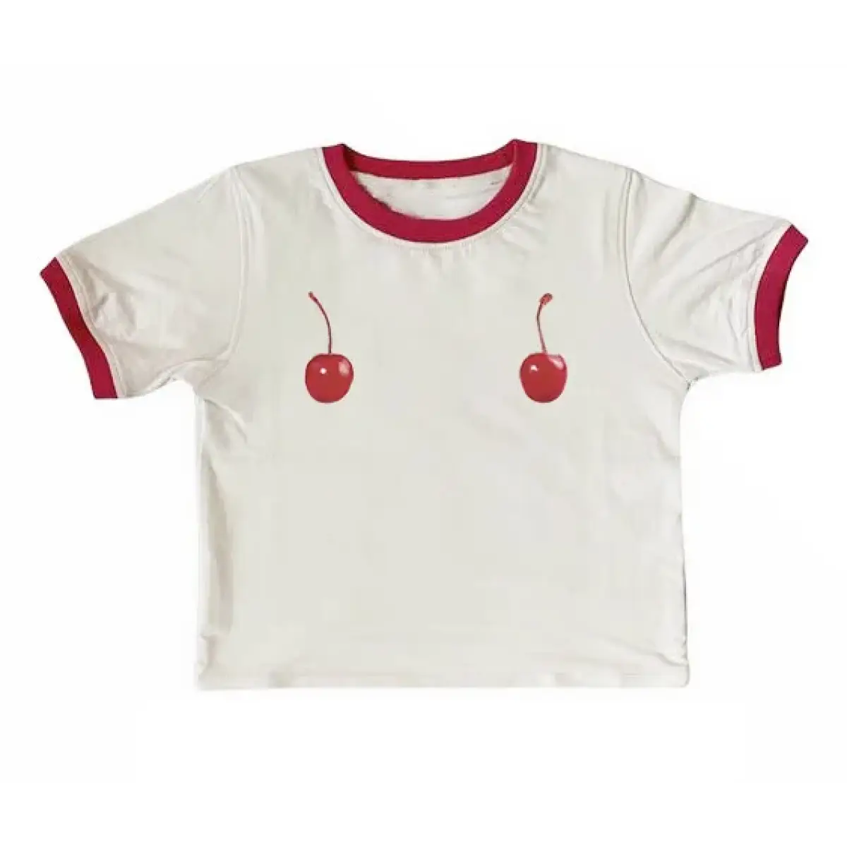 Harajuku Cherry Tee - Sleeveless Streetwear Crop From Kawaii Stop