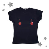 Harajuku Cherry Tee - Sleeveless Streetwear Crop From Kawaii Stop