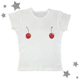 Harajuku Cherry Tee - Sleeveless Streetwear Crop From Kawaii Stop