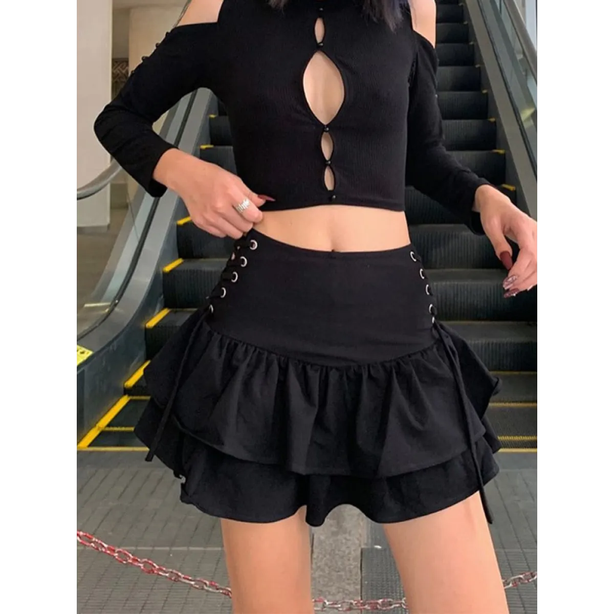 Harajuku E-girl High Waist Skirt from Kawaii Stop