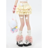 Harajuku Kawaii Lolita Mini Skirt – High Waist Ruffle Cake Layer from Kawaii Stop